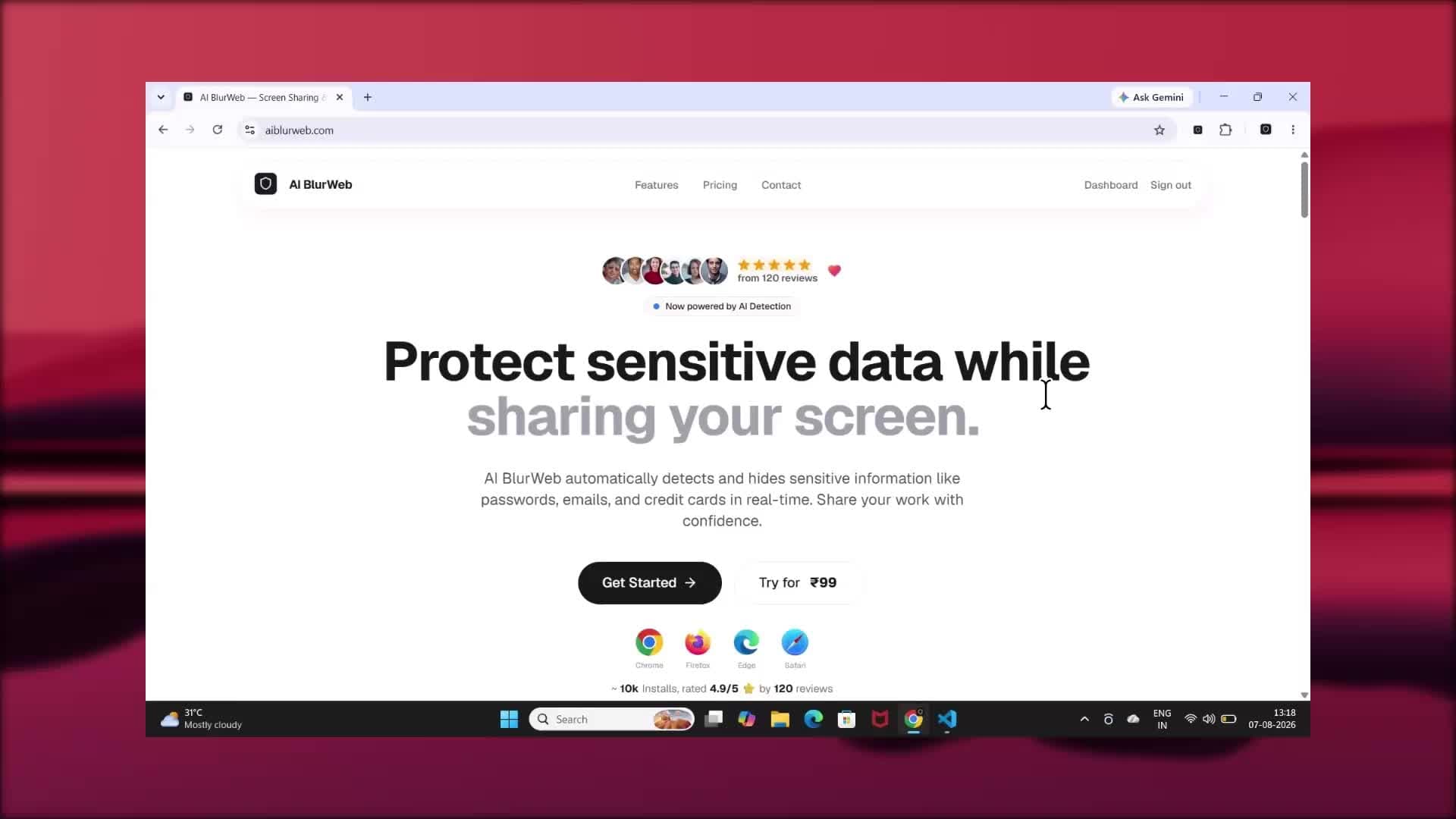 AI BlurWeb Preview